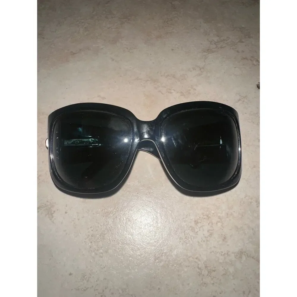 Ed Hardy EHS025 Black Dragon Rhinestone Sunglasses Y2K Vintage 64-15-120